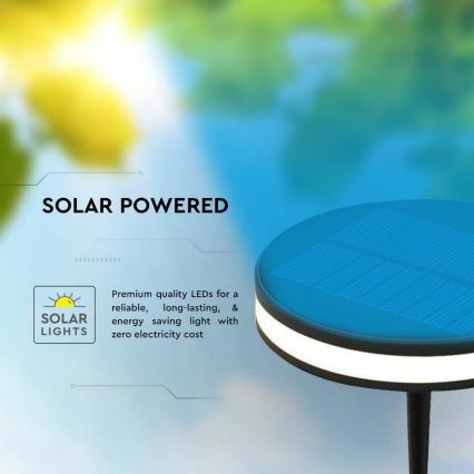 LED Lauko saulės energijos lempa LED/1,8W/3,7V IP54 3000K 1800 mAh