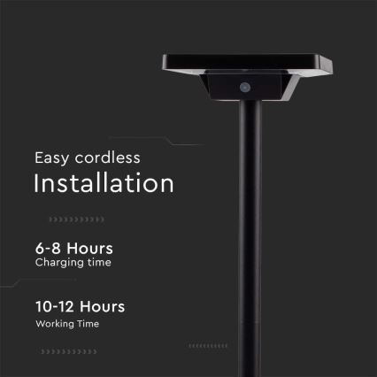 LED Lauko saulės energijos lempa 2in1 LED/2W/3,7V IP65 3000/4000/6500K 2600 mAh