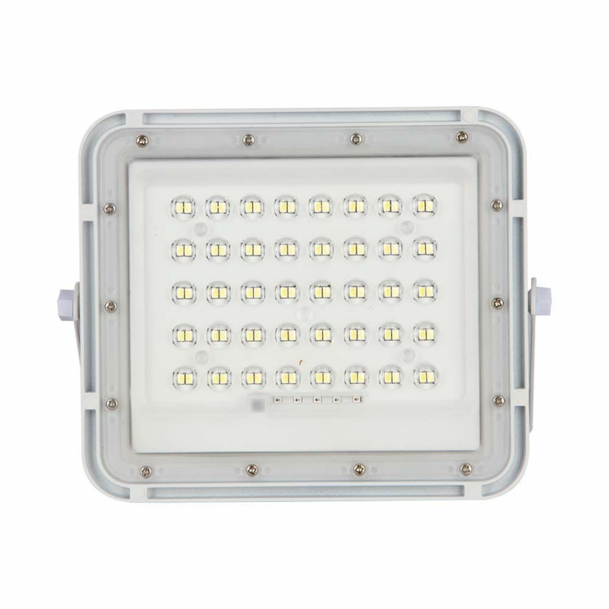 LED Lauko šviesos reguliavimas saulės Prožektoriaus šviestuvas LED/10W/3,2V IP65 4000K balta + nuotolinio valdymo pultas