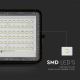 LED Lauko šviesos reguliavimas saulės Prožektoriaus šviestuvas LED/15W/3,2V IP65 4000K juoda + nuotolinio valdymo pultas