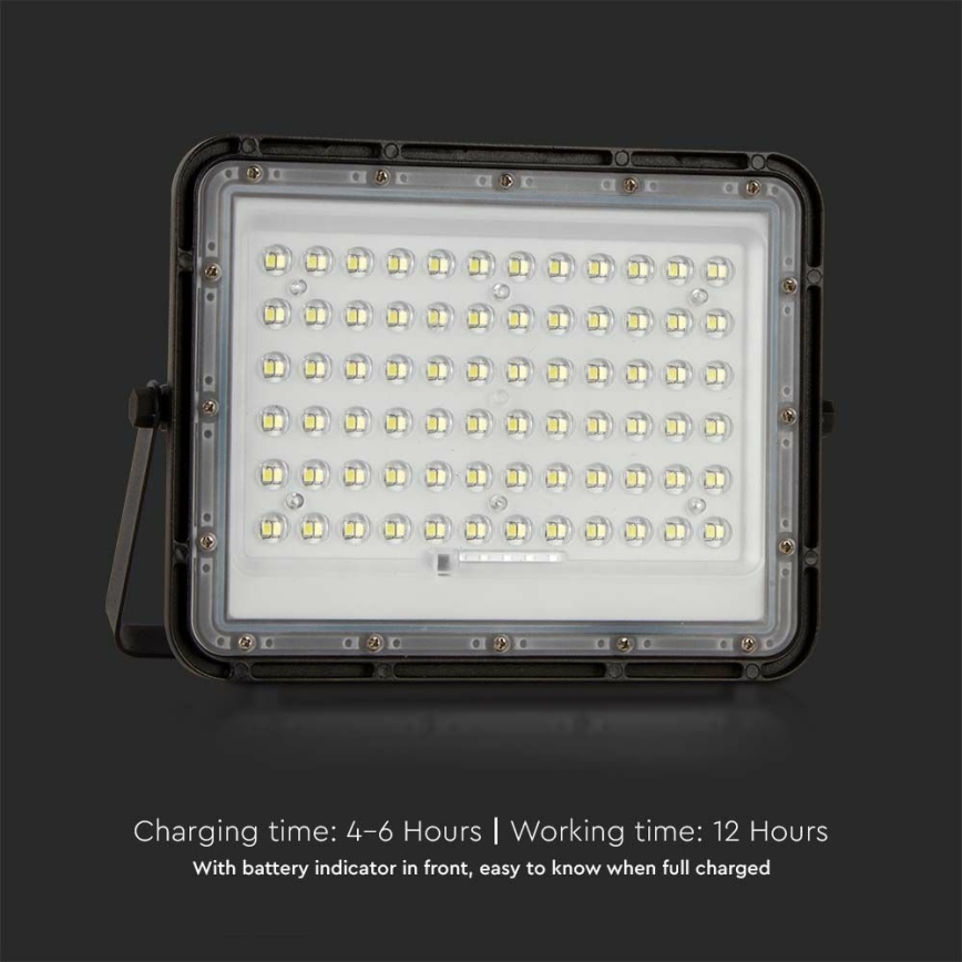 LED Lauko šviesos reguliavimas saulės Prožektoriaus šviestuvas LED/15W/3,2V IP65 6400K juoda + nuotolinio valdymo pultas