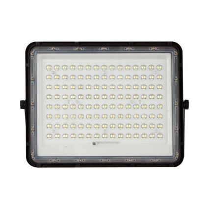 LED Lauko saulės prožektorius LED/200W/3,2V 4000K juoda IP65 + nuotolinio valdymo pultas