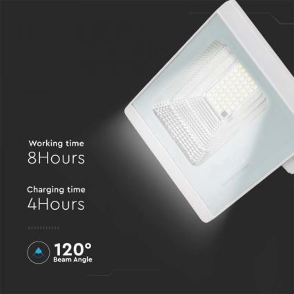 LED Lauko saulės prožektorius LED/20W/3,2V IP65 4000K + nuotolinio valdymo pultas