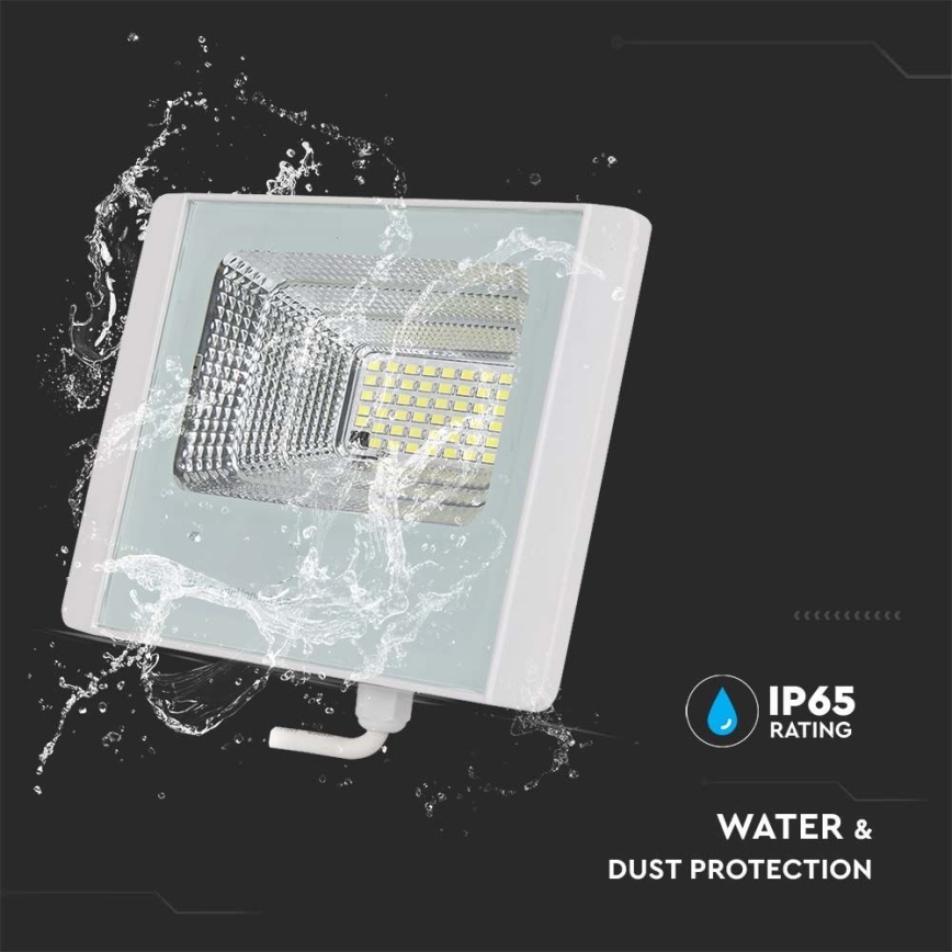 LED Lauko saulės prožektorius LED/20W/3,2V IP65 6400K 20000 mAh + nuotolinis valdymas