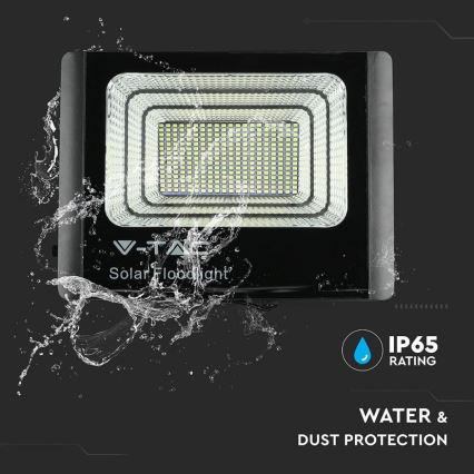 LED Lauko saulės prožektorius LED/40W/10V IP65 6000K + nuotolinio valdymo pultas