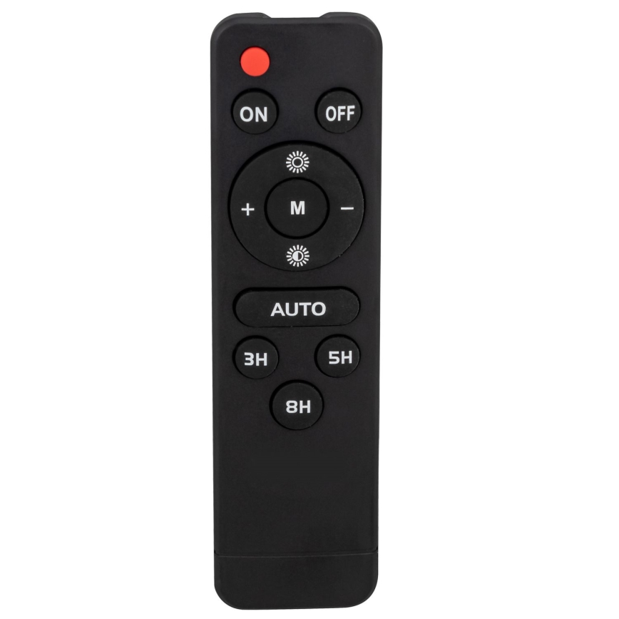 LED Lauko pritemdomas saulės Prožektoriaus šviestuvas LED/6W/3,2V IP65 6400K 5000 mAh juoda + nuotolinio valdymo pultas