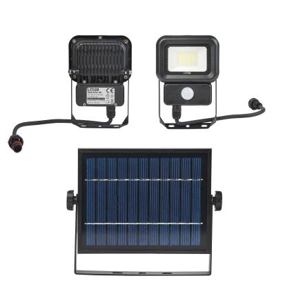LED Lauko saulės prožektorius su jutikliu LED/10W/3,7V 6500K IP65 2200 mAh