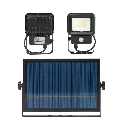 LED Lauko saulės prožektorius su jutikliu LED/20W/3,7V 6500K IP65 4400 mAh