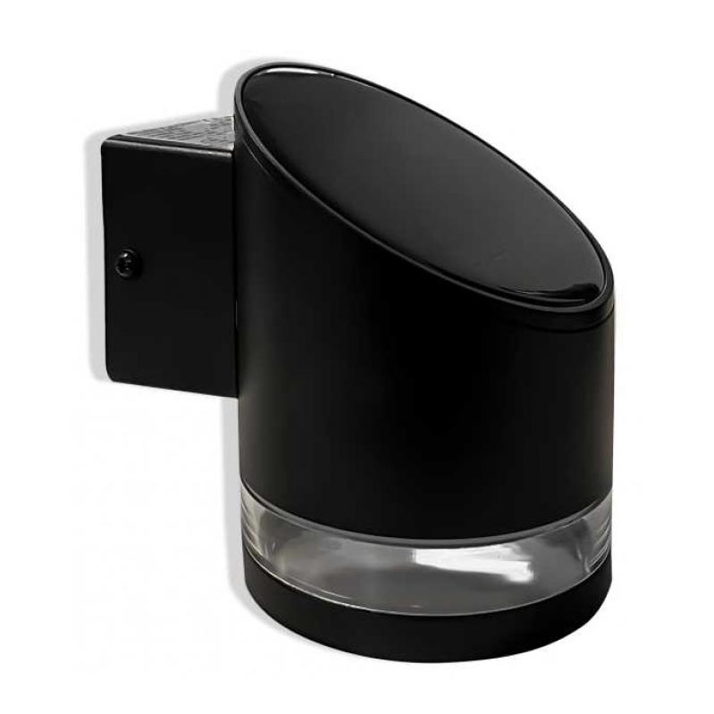 LED Lauko saulės sieninis šviestuvas LED/1W/3,7V 3000K IP54 1200 mAh juoda