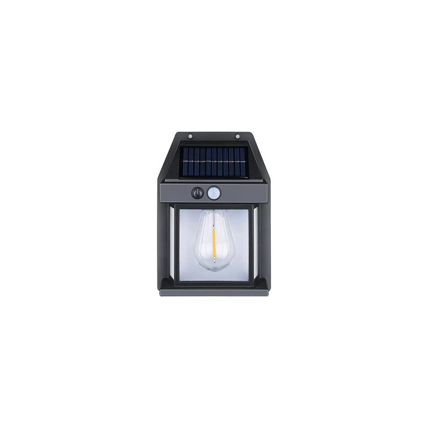 LED Lauko saulės sieninis šviestuvas su jutikliu LED/1W/230V 1200 mAh IP65