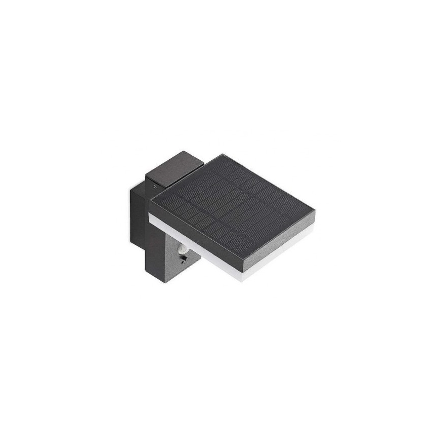 LED Lauko saulės Sieninis šviestuvas su jutikliu LED/5,5W/3,7V 3000K IP54