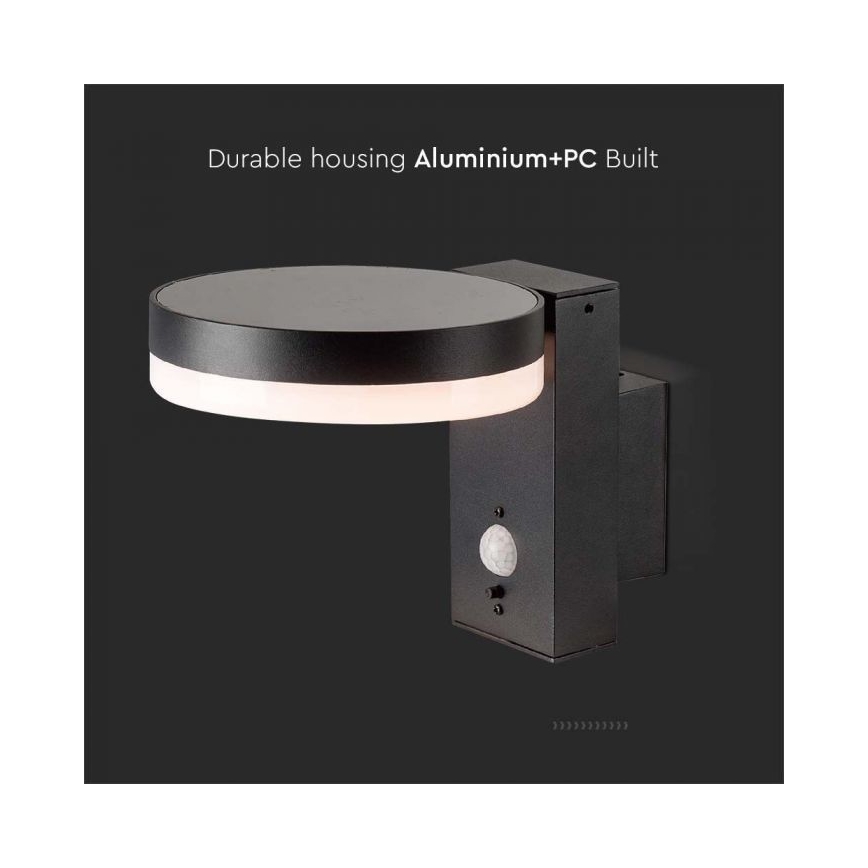 LED Lauko saulės sieninis šviestuvas su jutikliu LED/5,5W/3,7V 3000K IP54 2000 mAh