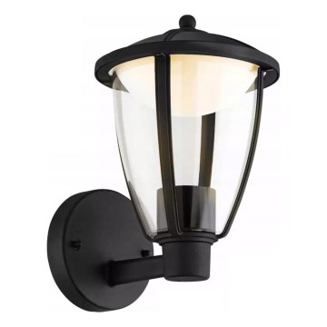 LED Lauko sieninė lempa LED/6W/230V IP44 juoda