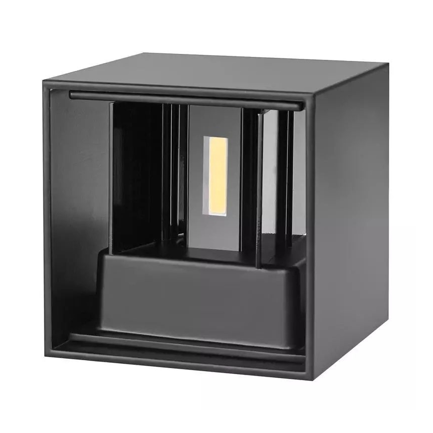 LED Lauko sieninis šviestuvas 2xLED/3W/230V IP54 juodas