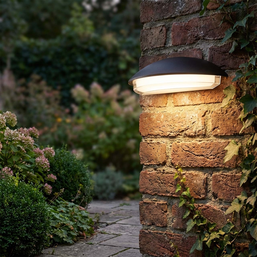 LED lauko sieninis šviestuvas ALABAMA LED/12W/230V IP54 juodas