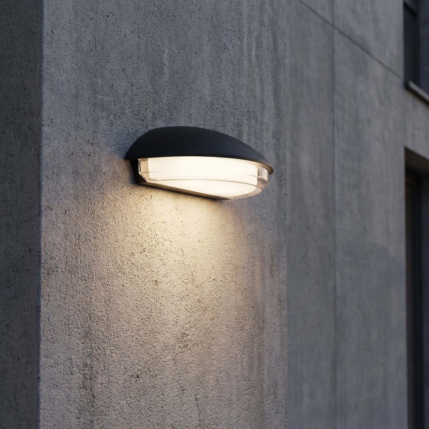 LED lauko sieninis šviestuvas ALABAMA LED/12W/230V IP54 juodas