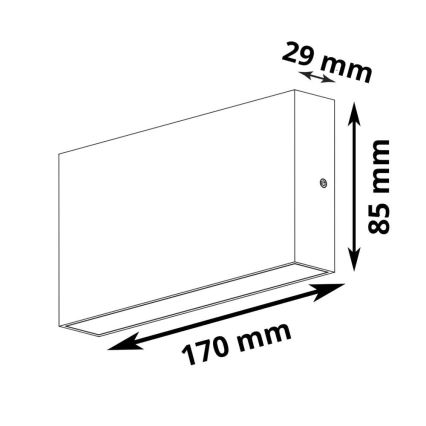 LED Lauko sieninis šviestuvas CHICAGO 2xLED/5,5W/230V IP44 baltas