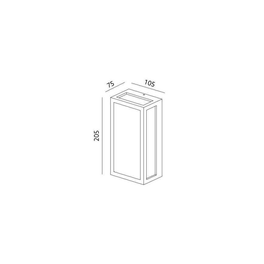 LED Lauko sieninis šviestuvas ENTERA LED/10W/230V 4000K IP54