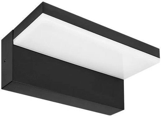 LED Lauko sieninis šviestuvas HESTIO LED/9W/230V 4000K IP44 juodas