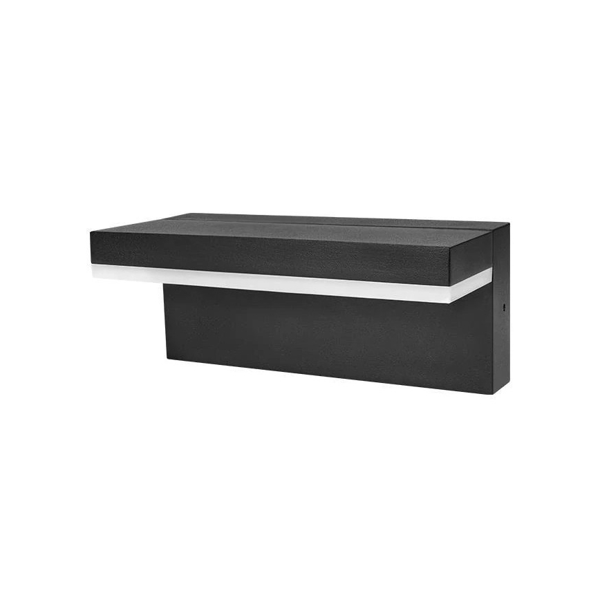 LED Lauko sieninis šviestuvas HESTIO LED/9W/230V 4000K IP44 juodas