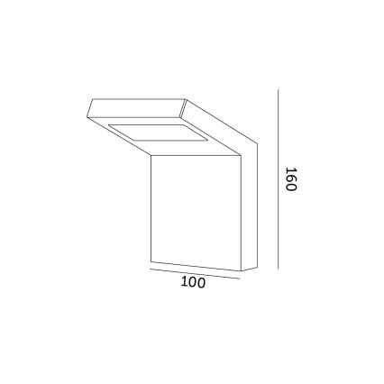 LED Lauko sieninis šviestuvas INDUO K LED/10W/230V 4000K IP54