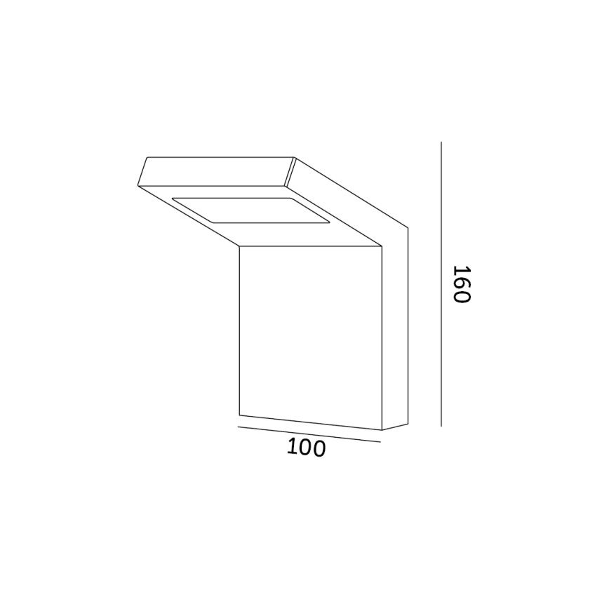LED Lauko sieninis šviestuvas INDUO K LED/10W/230V 4000K IP54
