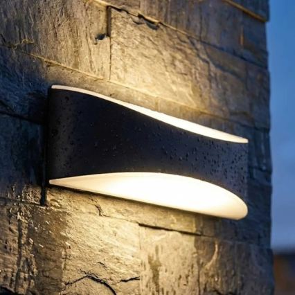 LED lauko sieninis šviestuvas LED/10W/230V IP65 juodas