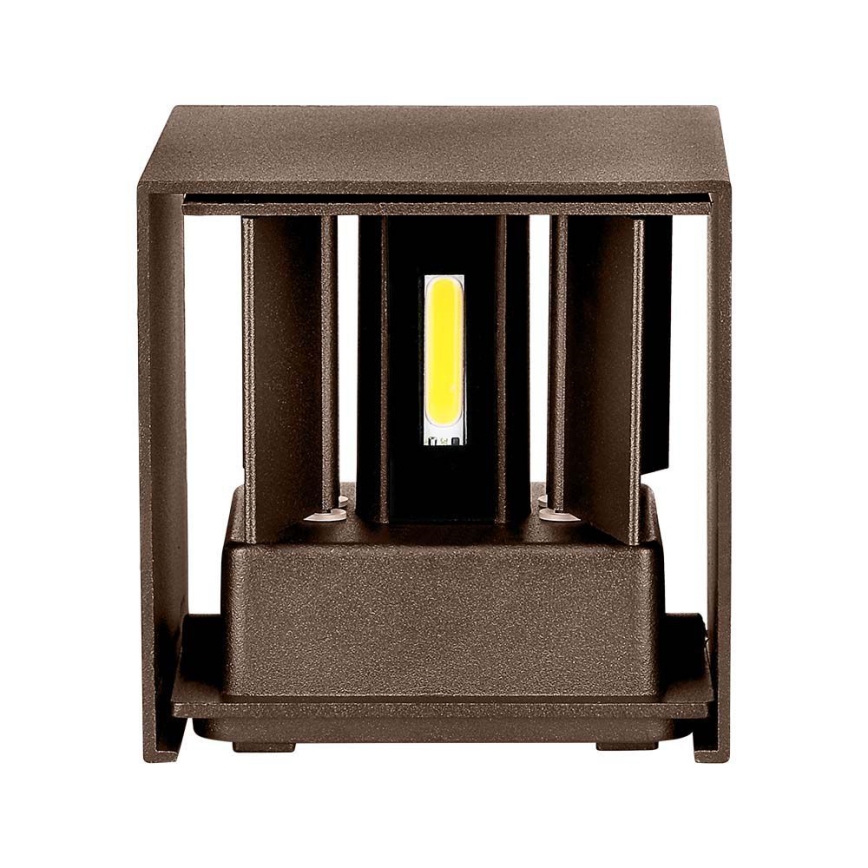 LED Lauko sieninis šviestuvas LED/11W/230V 3000K IP65 rudas