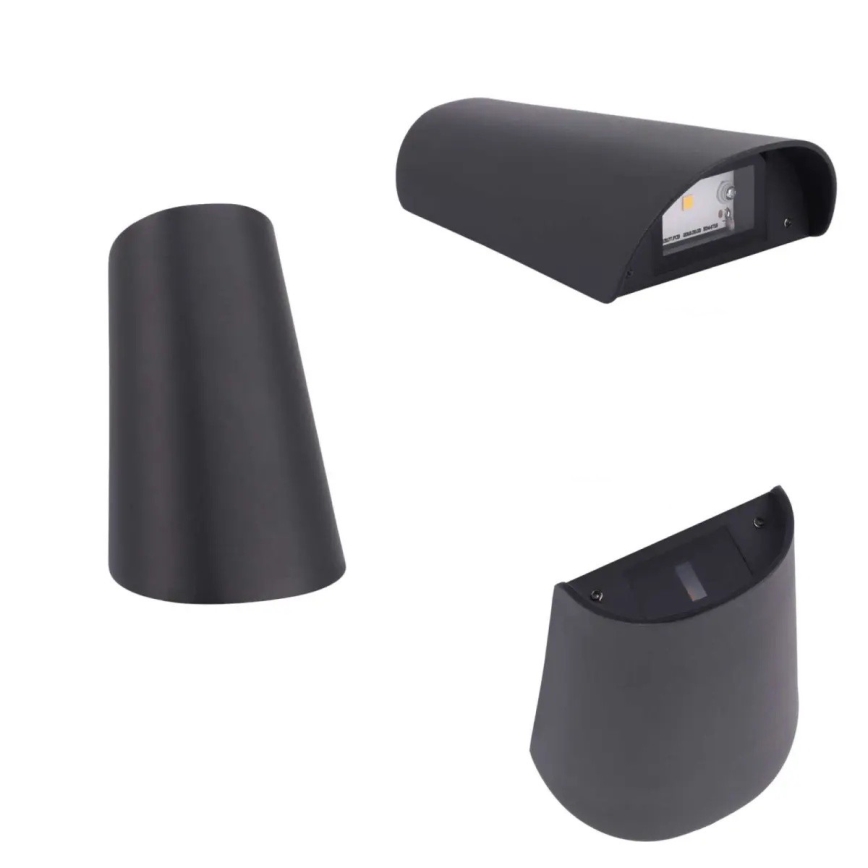 LED lauko sieninis šviestuvas LED/11W/230V IP65 juodas