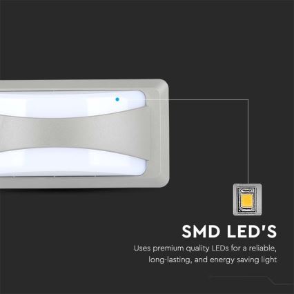 LED Lauko sieninis šviestuvas LED/12W/230V 3000K IP65