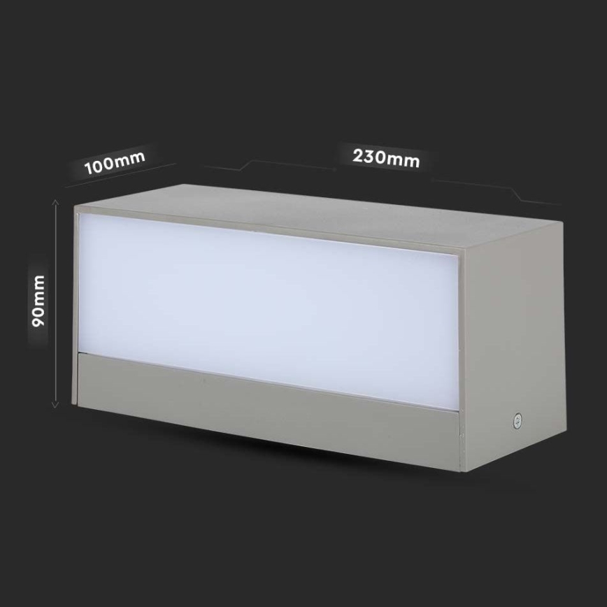 LED Lauko sieninis šviestuvas LED/12W/230V 3000K IP65