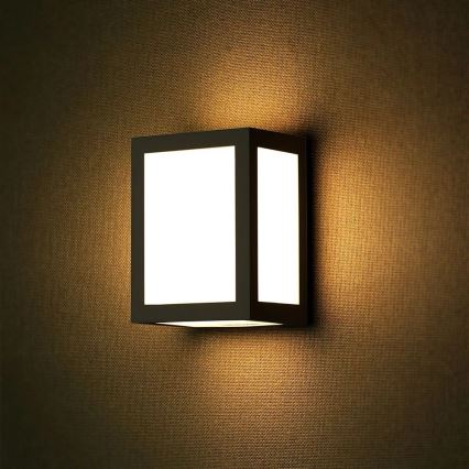 LED lauko sieninis šviestuvas LED/12W/230V 3000K IP65 juodas