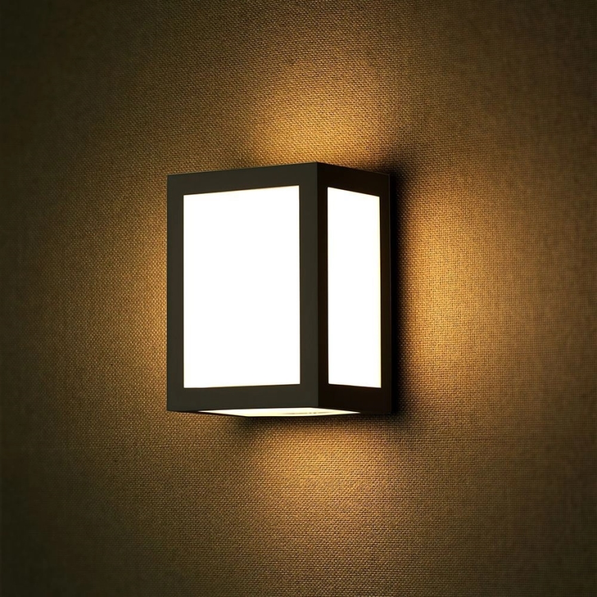 LED lauko sieninis šviestuvas LED/12W/230V 3000K IP65 juodas