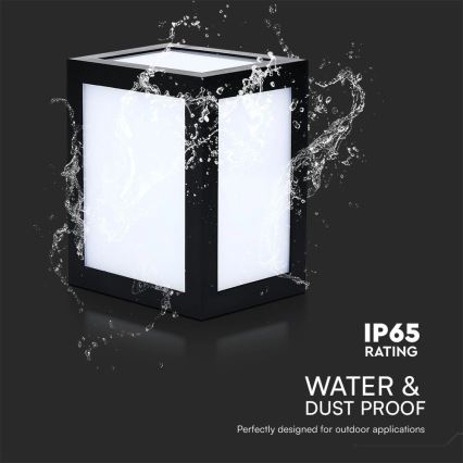 LED lauko sieninis šviestuvas LED/12W/230V 3000K IP65 juodas