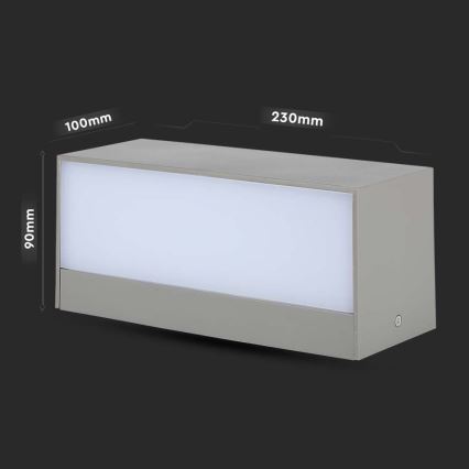 LED Lauko sieninis šviestuvas LED/12W/230V 4000K IP65