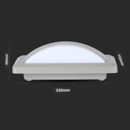 LED Lauko sieninis šviestuvas LED/12W/230V 6400K IP65