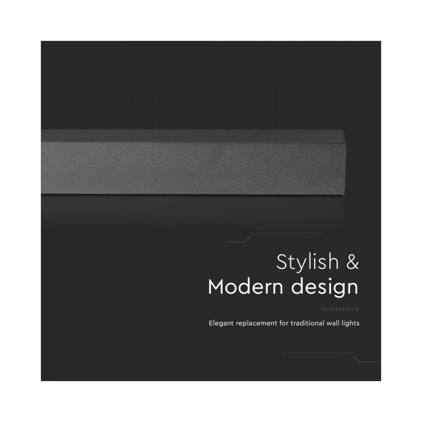 LED lauko sieninis šviestuvas LED/16W/230V 3000K IP65 101 cm antracitas