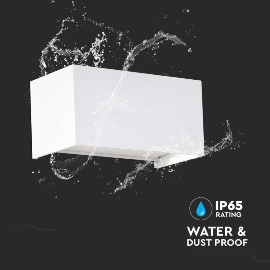 LED lauko sieninis šviestuvas LED/24W/230V 3000K IP65 baltas