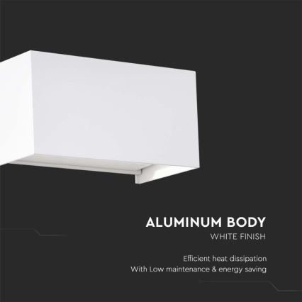 LED lauko sieninis šviestuvas LED/24W/230V 3000K IP65 baltas