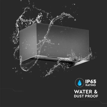 LED Lauko sieninis šviestuvas LED/24W/230V 4000K IP65 antracitas