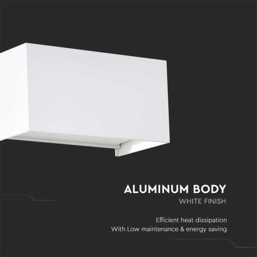 LED Lauko sieninis šviestuvas LED/24W/230V 4000K IP65 baltas