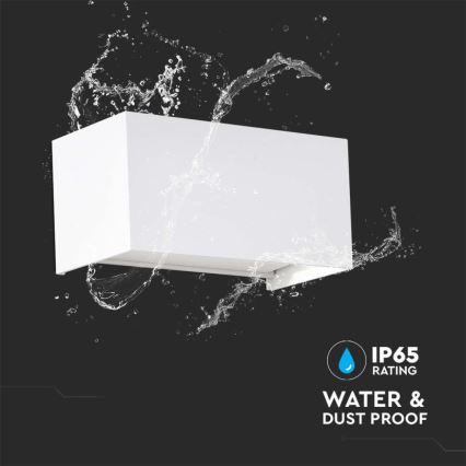 LED Lauko sieninis šviestuvas LED/24W/230V 4000K IP65 baltas
