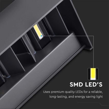 LED lauko sieninis šviestuvas LED/24W/230V 4000K IP65 juodas