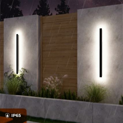 LED lauko sieninis šviestuvas LED/30W/230V 100 cm IP65 juodas