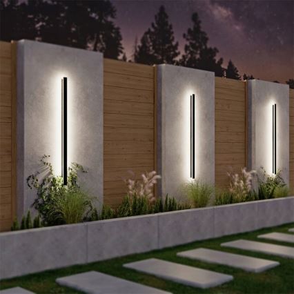 LED lauko sieninis šviestuvas LED/30W/230V 100 cm IP65 juodas