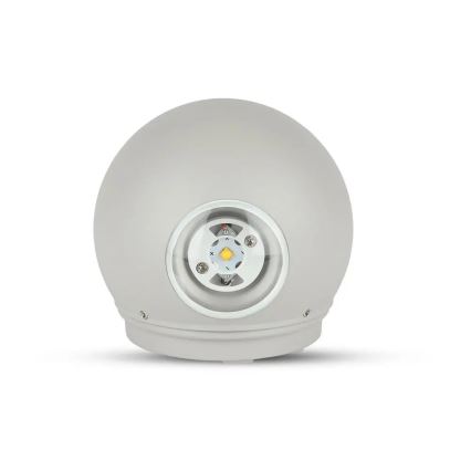 LED Lauko sieninis šviestuvas LED/6W/230V 3000K IP65 pilkas