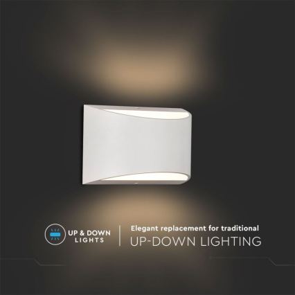 LED lauko sieninis šviestuvas LED/9W/230V 4000K IP54 baltas