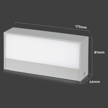 LED Lauko sieninis šviestuvas LED/9W/230V 4000K IP65