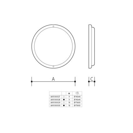 LED lauko sieninis šviestuvas LED/9W/230V IP54 baltas