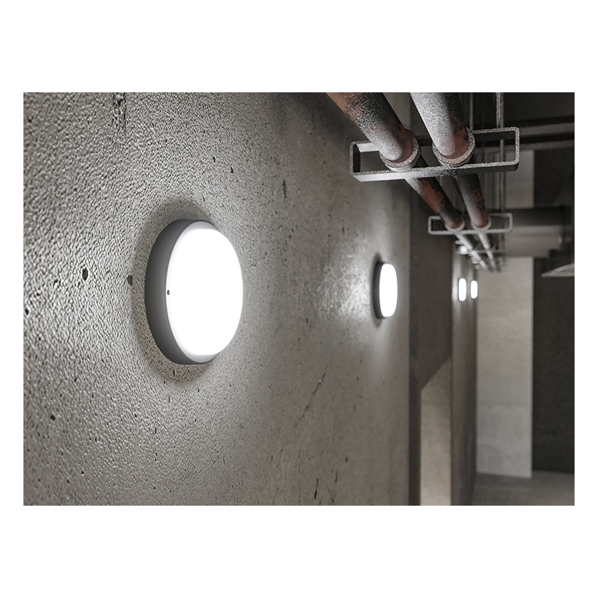 LED lauko sieninis šviestuvas LED/9W/230V IP54 juodas